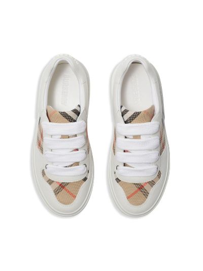 Burberry Kids Check cotton sneakers Eraldo FR