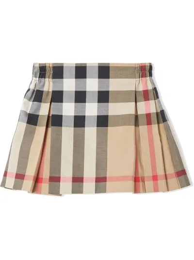 burberry pleated skirt
