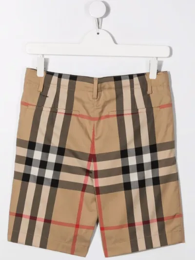burberry check shorts