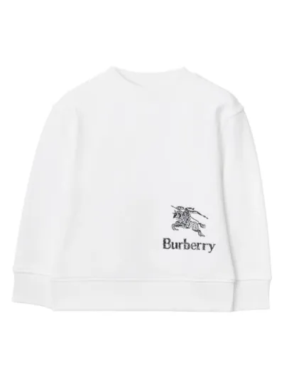 Burberry logo embroidered clearance sweatshirt