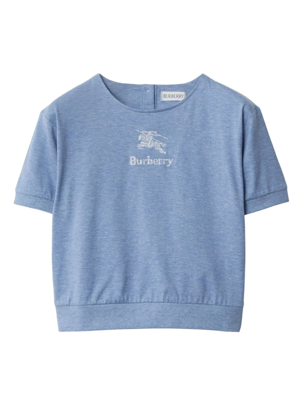 Burberry Kids logo embroidered cotton T shirt Eraldo FR