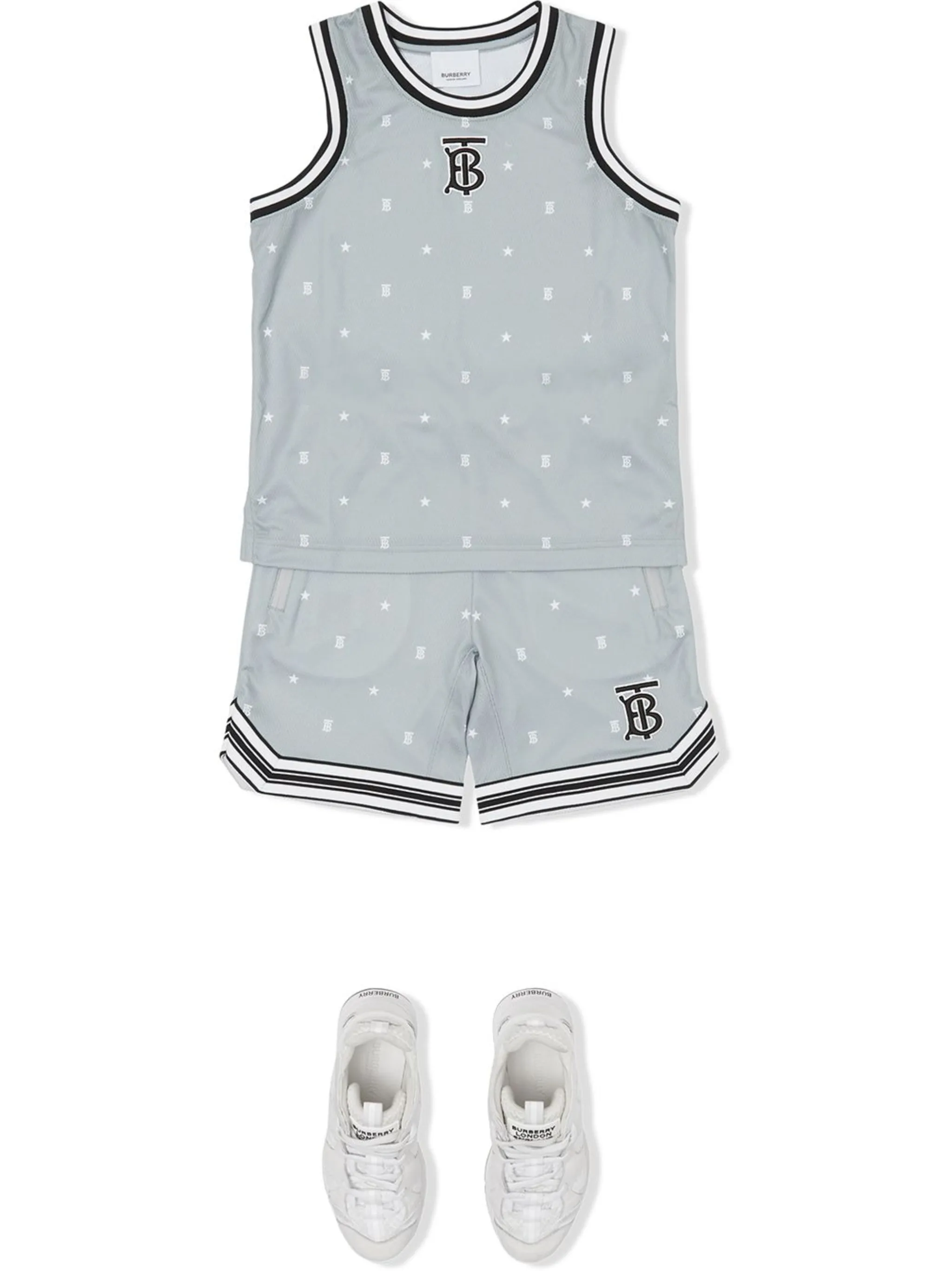 Burberry Kids star and monogram mesh shorts | Eraldo.com FR
