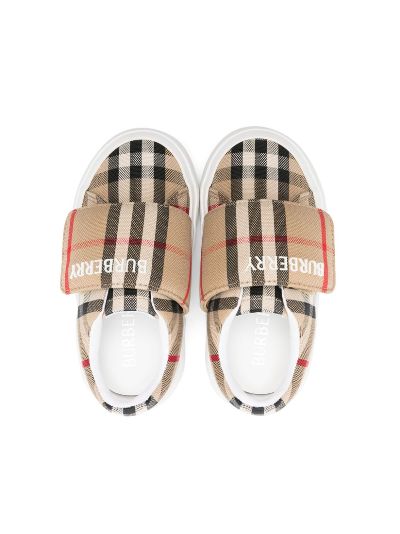 Burberry hot sale check trainers