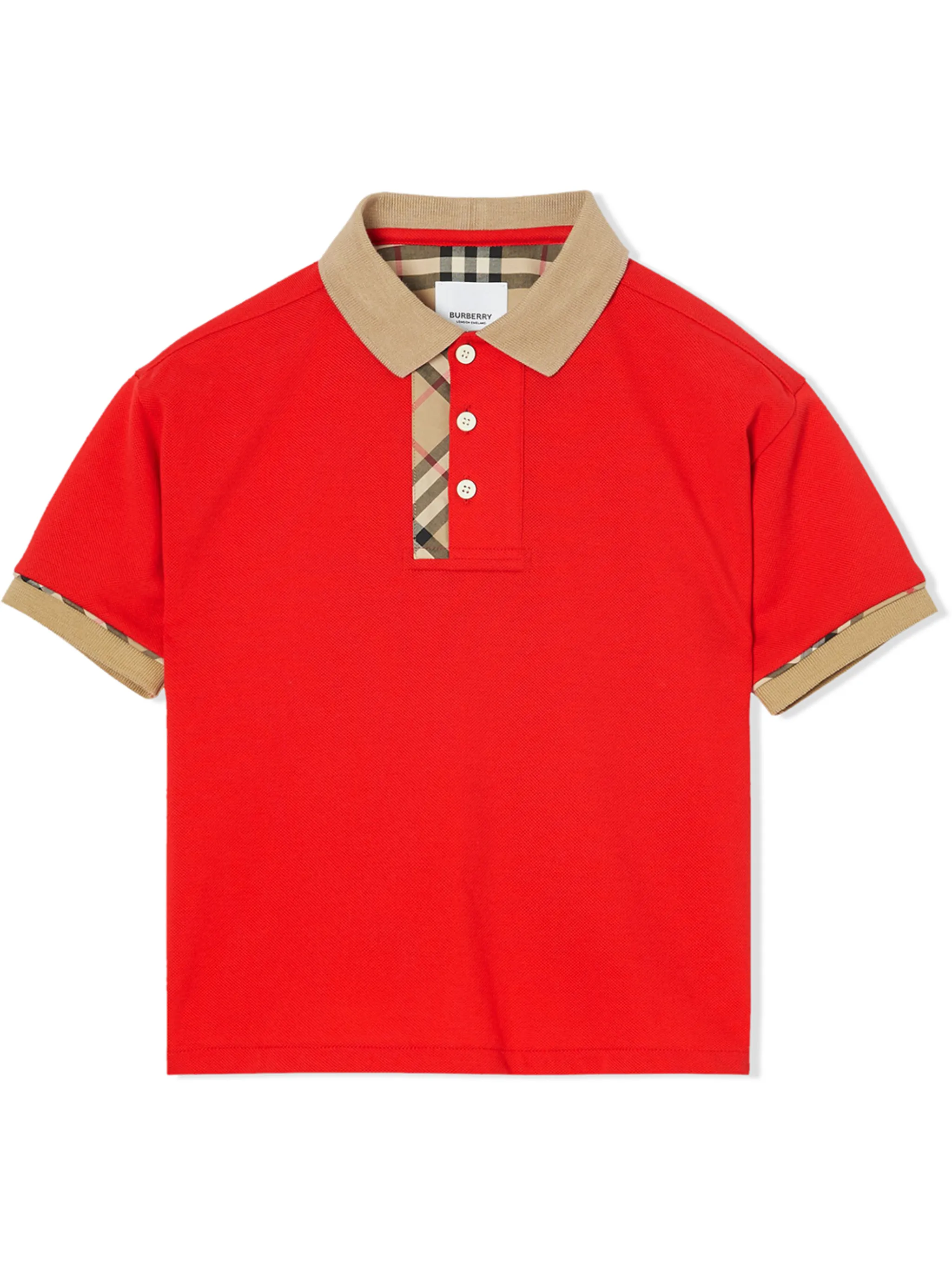 Burberry Children Boys 4Y Vintage sold Check cotton polo Shirt