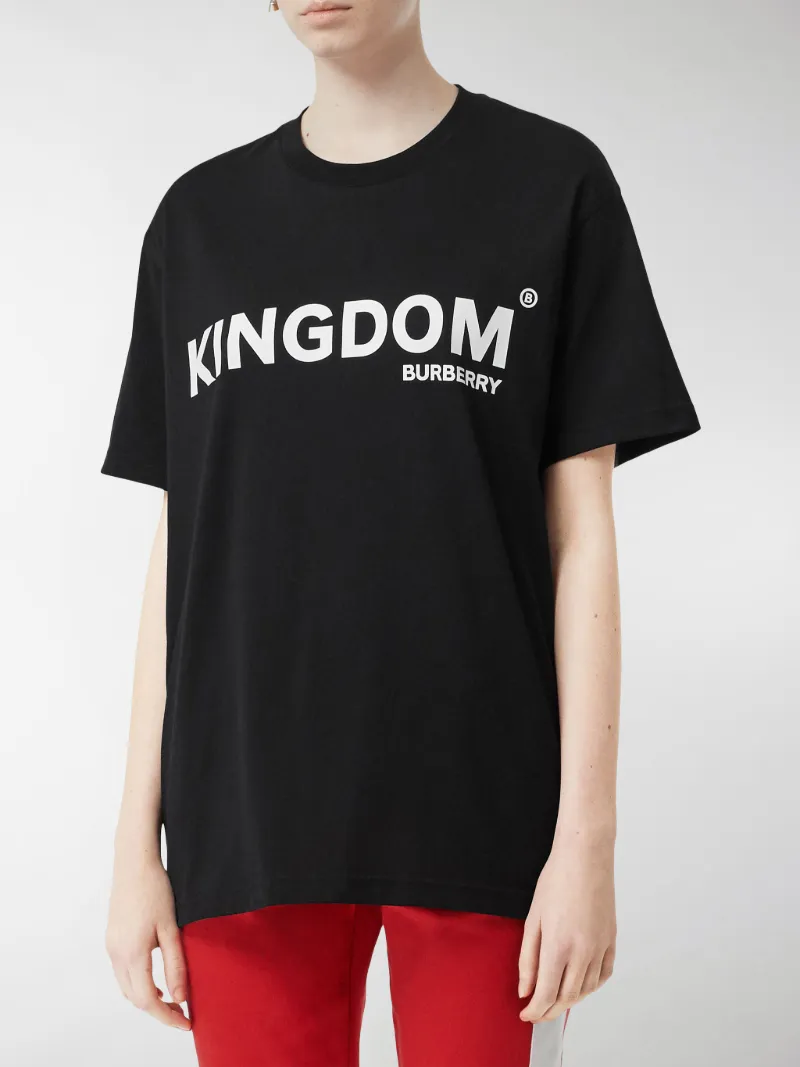 Burberry Kingdom Logo homogonized print cotton