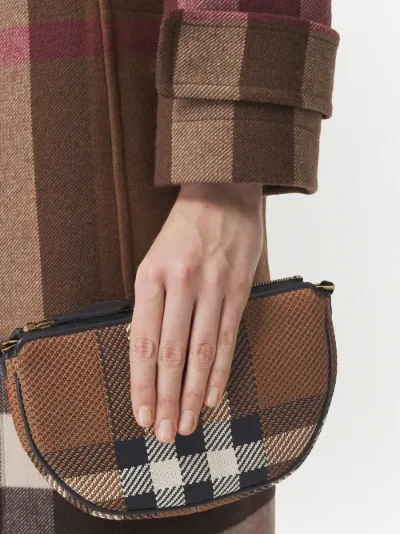 burberry check pouch