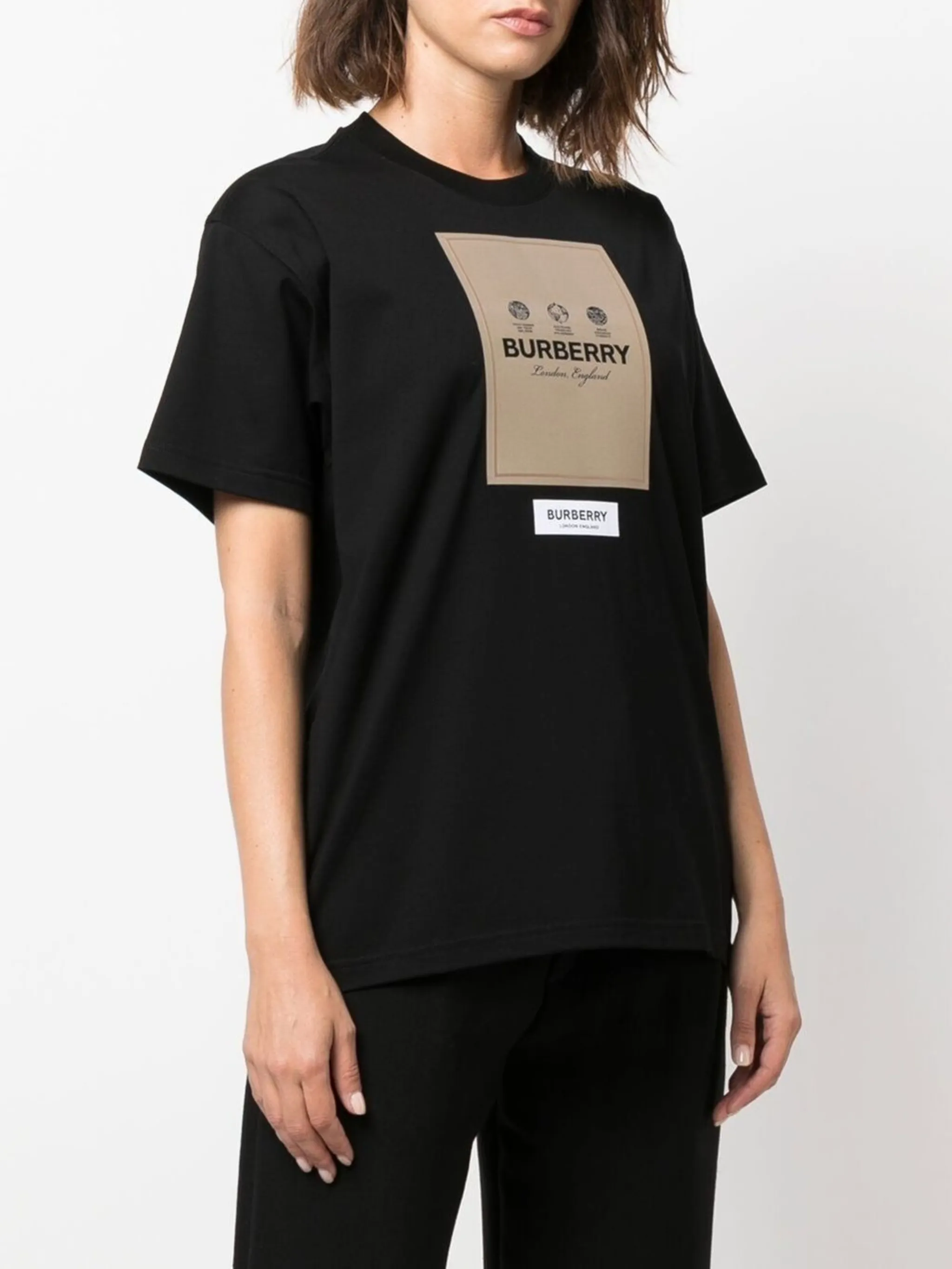 Burberry label applique cotton T shirt Eraldo SA