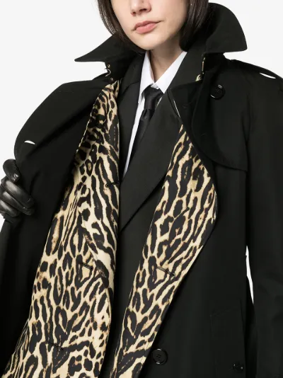 burberry leopard coat