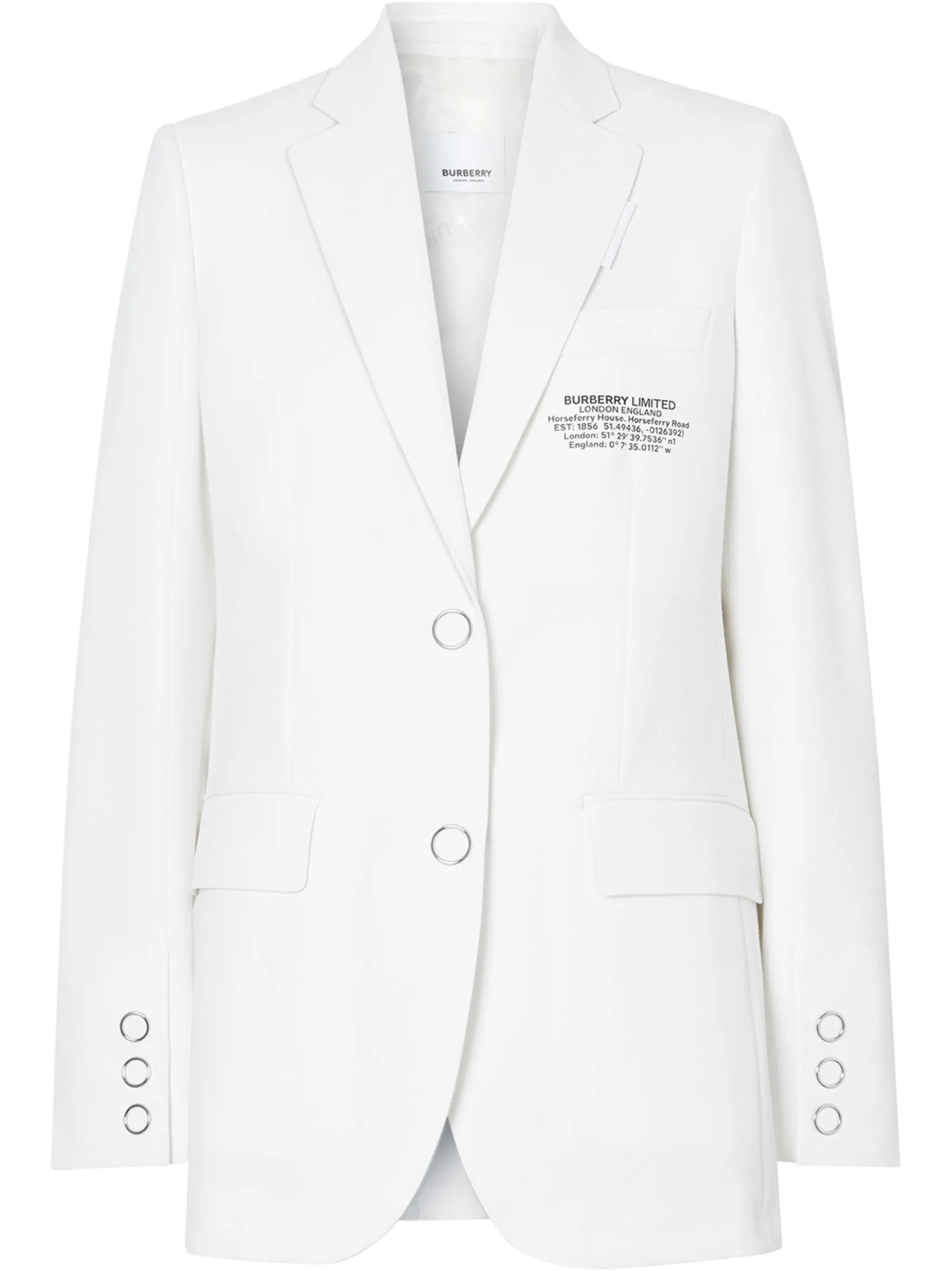 White burberry suit sales