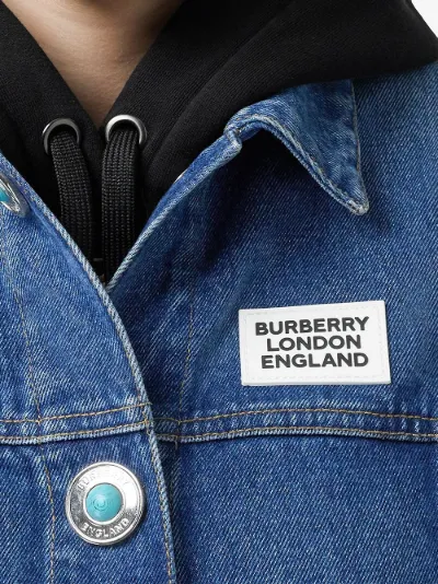 Burberry logo denim jacket blue | MODES