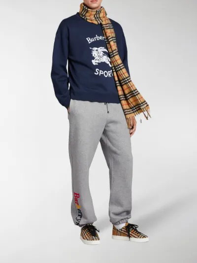 grey burberry tracksuit