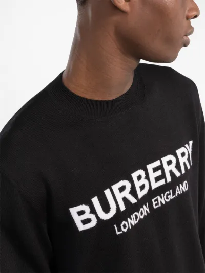 logo-intarsia wool jumper | Burberry 