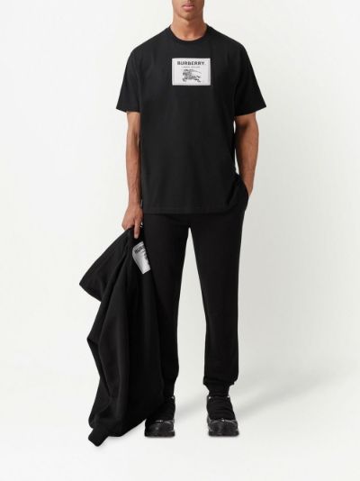 Burberry Logo Patch Cotton Shirt - Farfetch