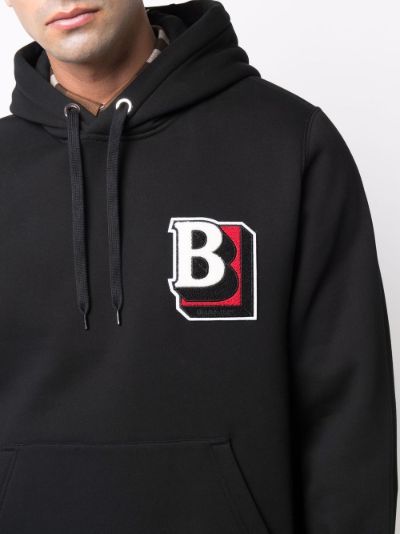 logo-patch hoodie | Burberry 