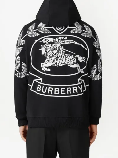 logo-print cotton hoodie | Burberry 