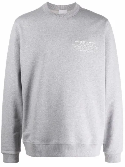 logo-print cotton sweatshirt | Burberry 