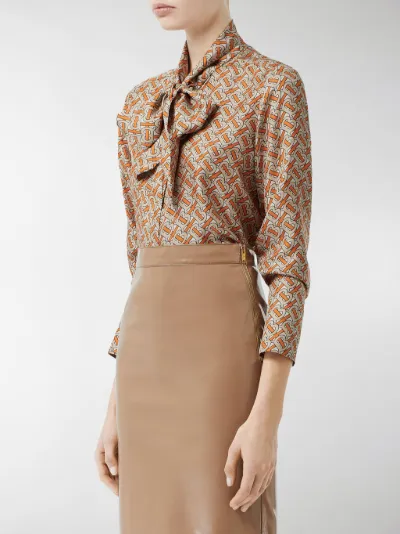burberry pussy bow blouse