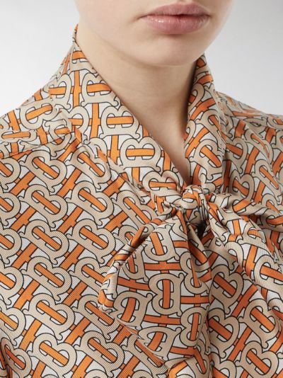 burberry print blouse