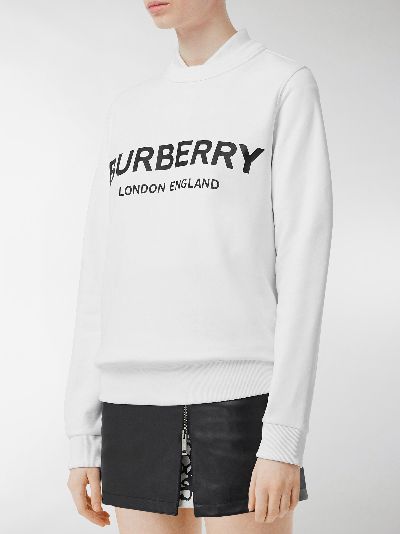 burberry logo print sweatshirt