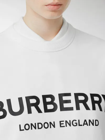 burberry logo print sweatshirt