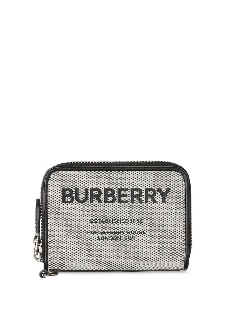 burberry logo print wallet