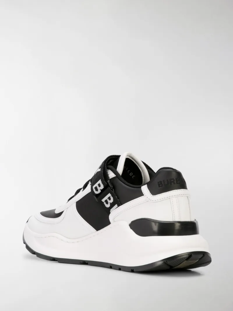 burberry logo strap sneakers