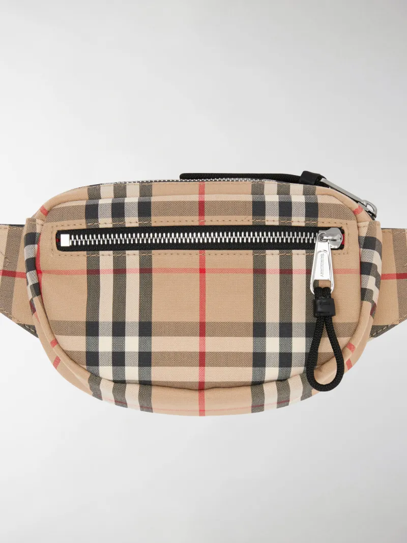 burberry mini check bum bag