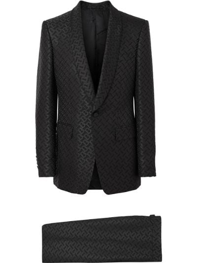 Monogram Jacquard English fit suit | Burberry 