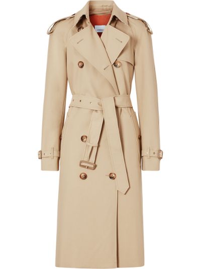 monogram-lined trench coat | Burberry 