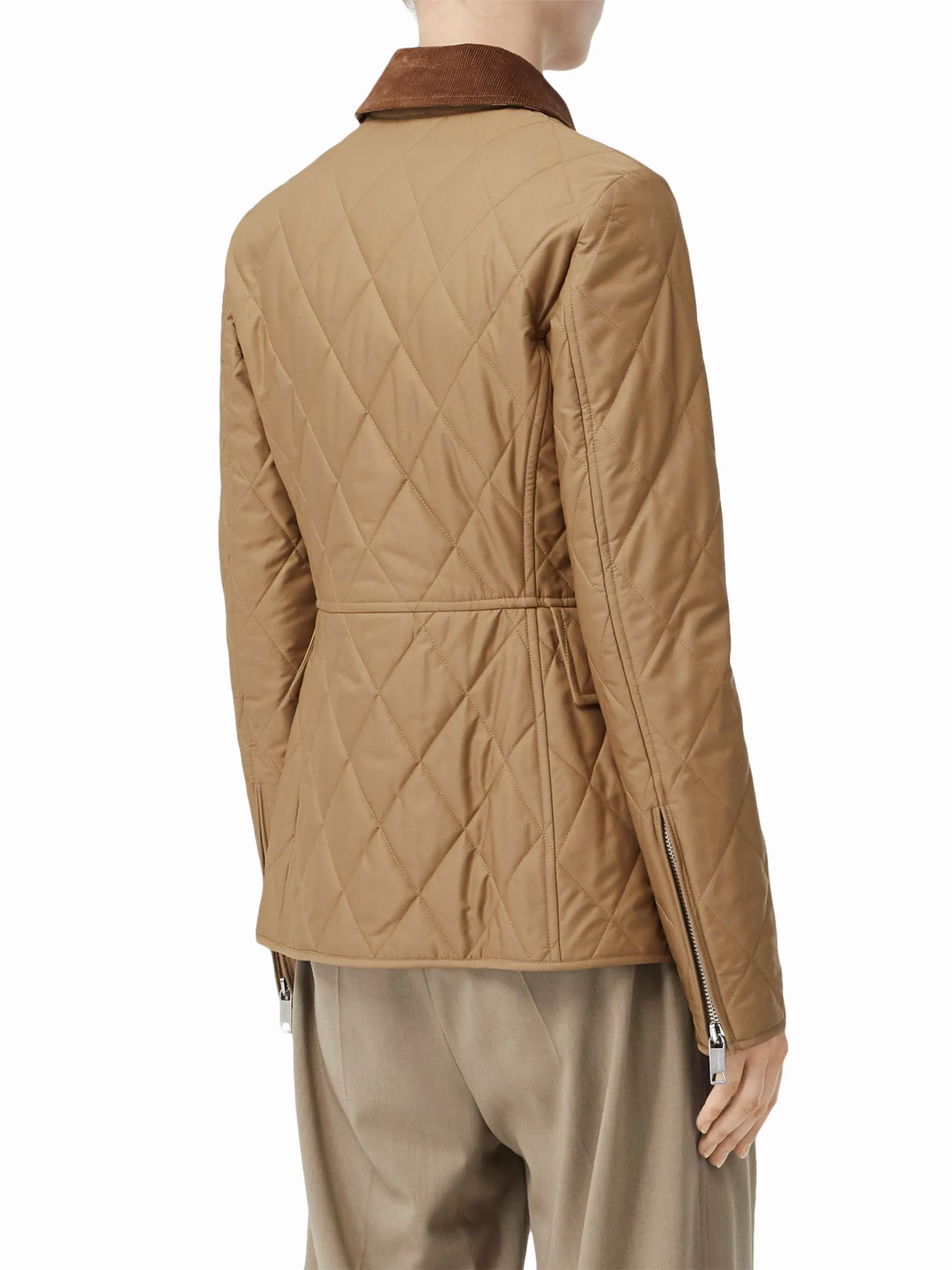 Burberry monogram motif diamond quilted jacket online