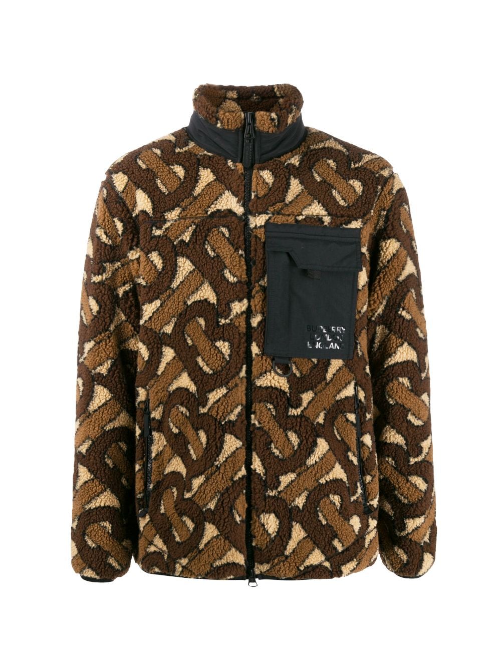 Monogram Fleece Jacquard Jacket, Burberry