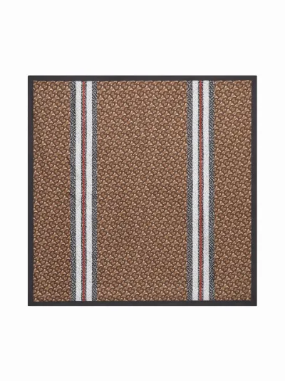 Burberry monogram stripe print square scarf | Eraldo.com US