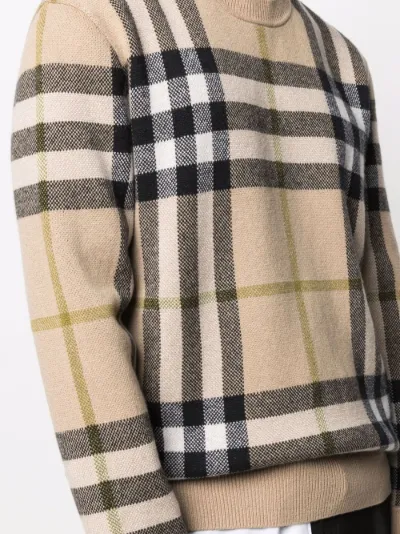 burberry check jumper