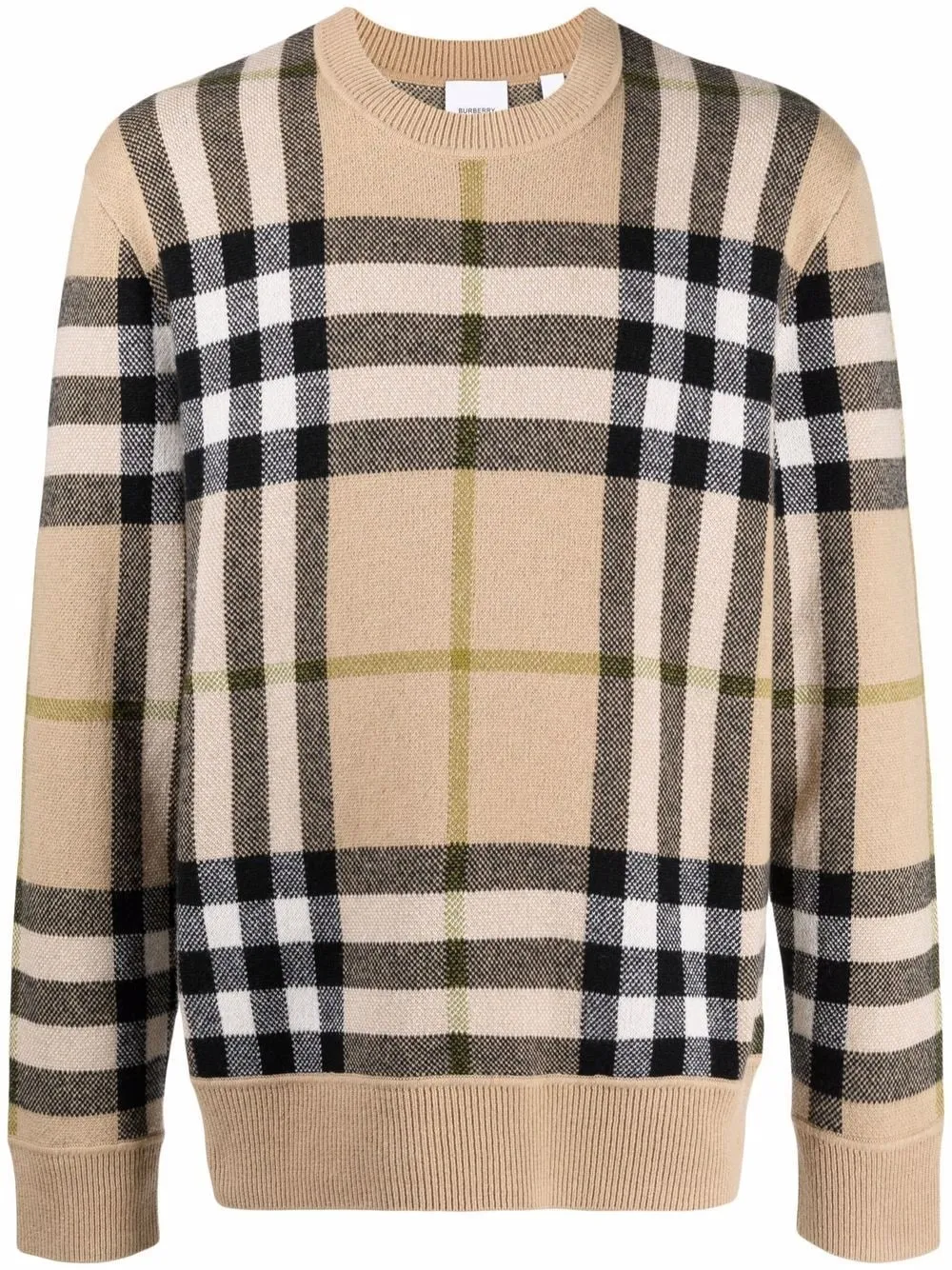 burberry check jumper