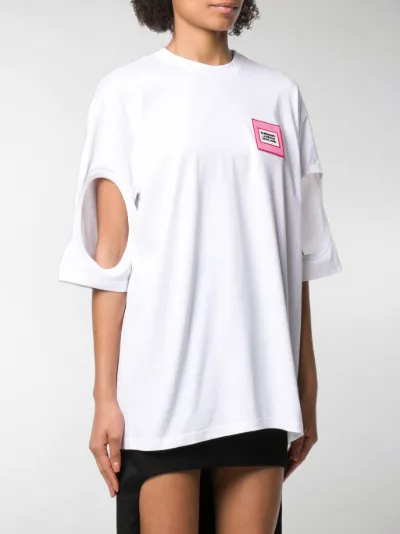 Burberry oversized cut-out sleeves T 