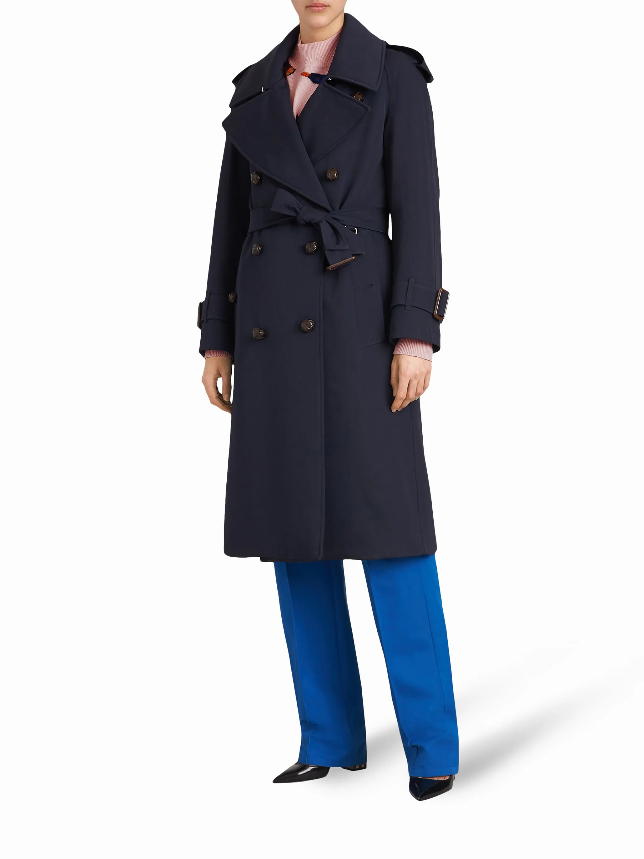 Burberry Oversized Lapel Gabardine trench coat Eraldo US