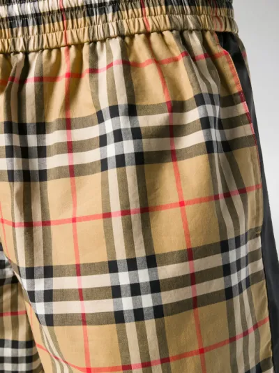 Burberry Pantaloni corti a quadri toni neutri | MODES