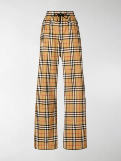 Burberry Pantaloni Vintage Check toni neutri | MODES