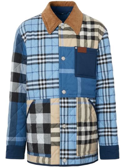 Burberry patchwork check shirt jacket Eraldo NF