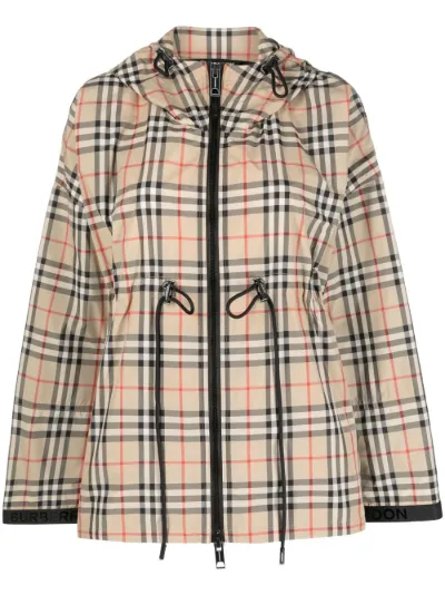 Burberry plaid check hooded jacket Eraldo FR