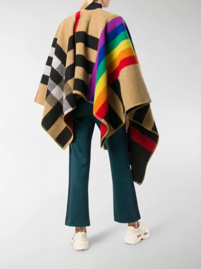 burberry poncho rainbow