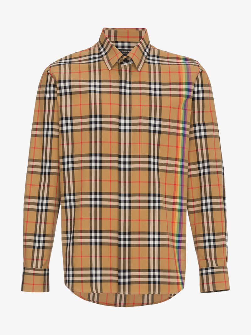 burberry brown shirt