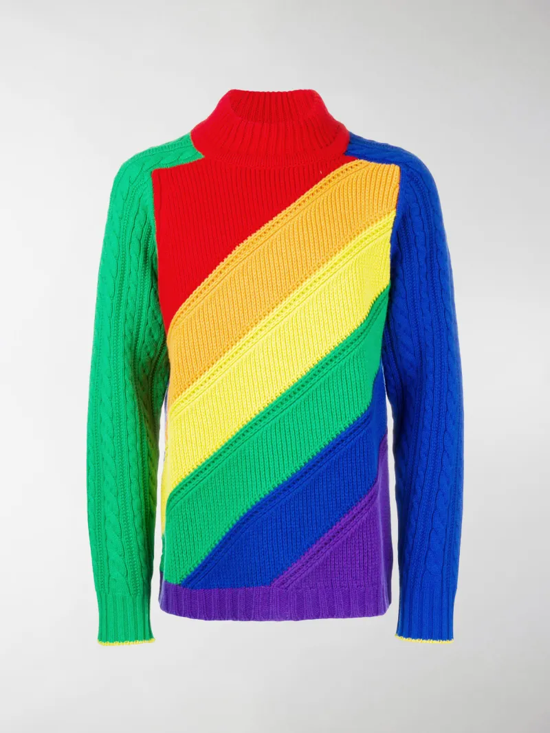 cashmere rainbow sweater