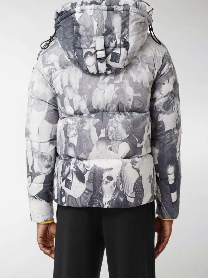 burberry rave print puffer jacket