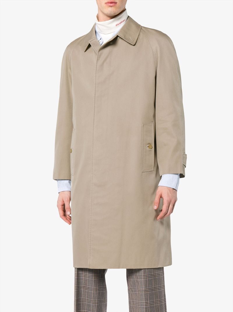 single breasted burberry trench coat