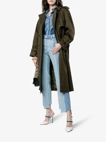 burberry coat womens green