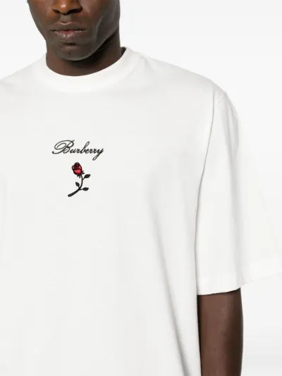 Burberry clumber flocked logo hot sale tee