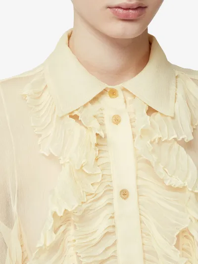 Burberry ruffle shirt online