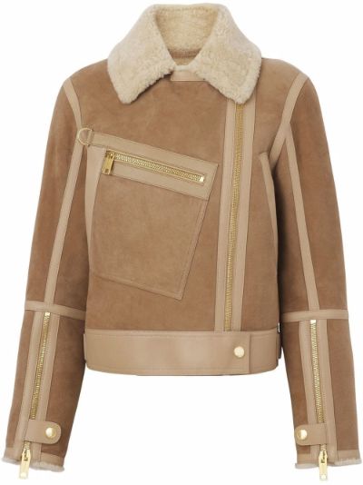 burberry shearling coat