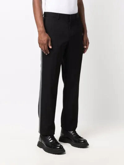 Burberry side-stripe trousers black | MODES